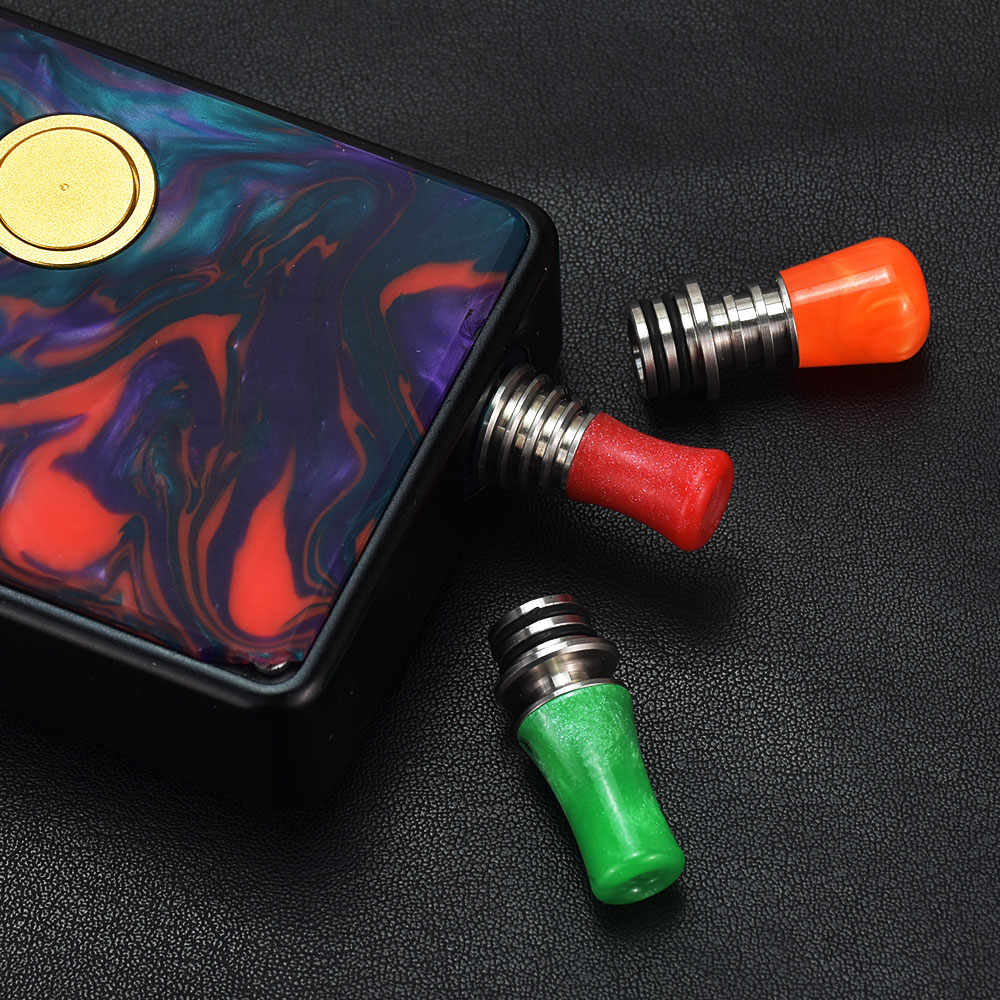 Drip Tip Resin - Atomizador de tanque RDA WOLFCOOLVAPE, diseño