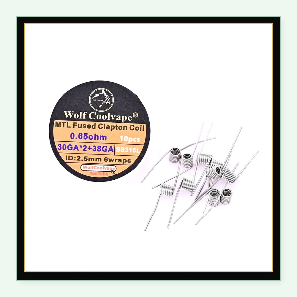 10 bobinas Wolfcoolvape MTL Fu - Vape Coil Replacement reseña y precio