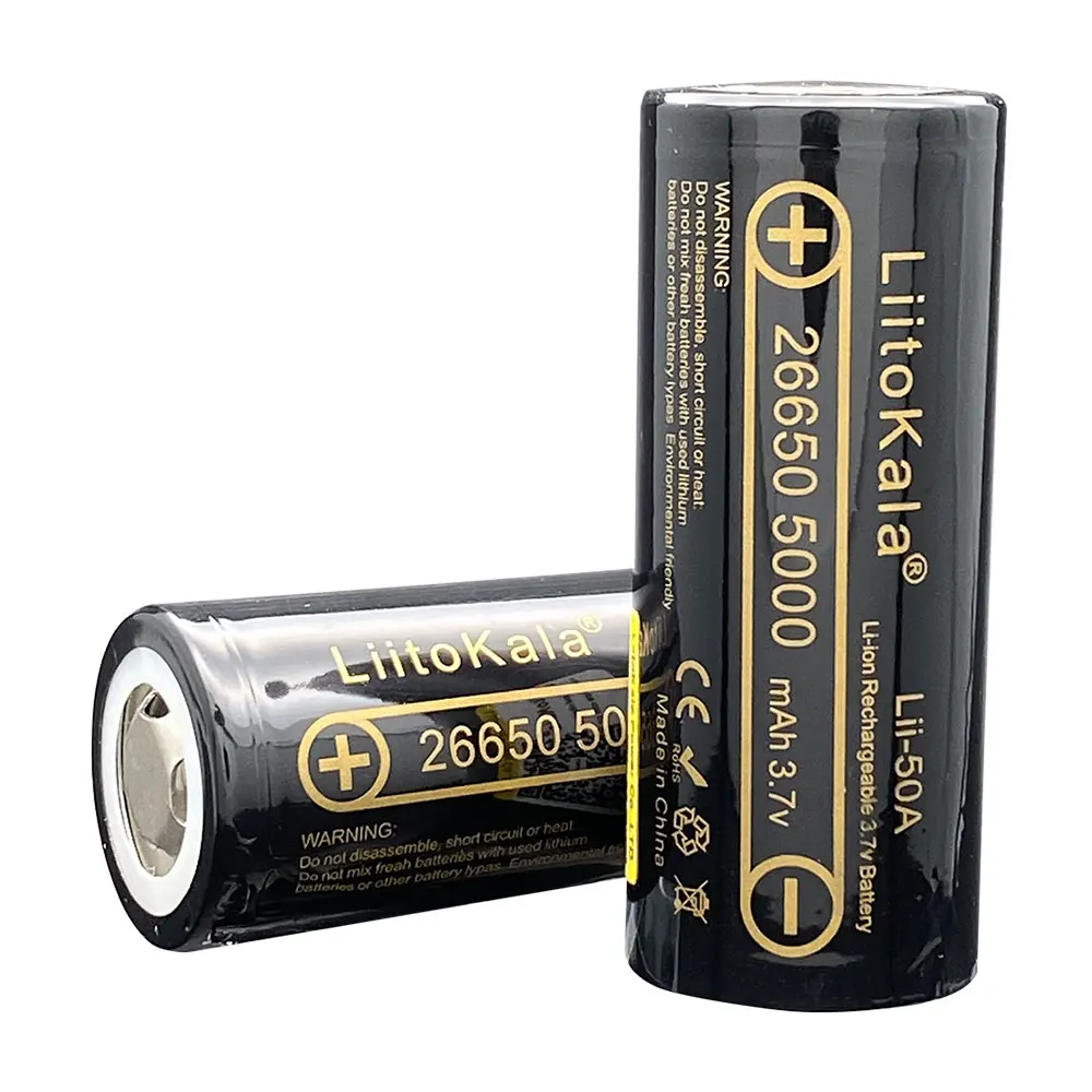 1-10PCS LiitoKala Lii-50A 2665 - Vape Battery 18650 reseña y precio