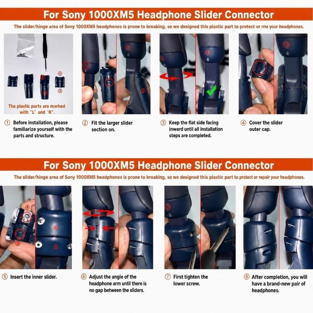Kit de reparación de bisagras  - Sony Headphone Wh-1000Xm5 reseña y precio