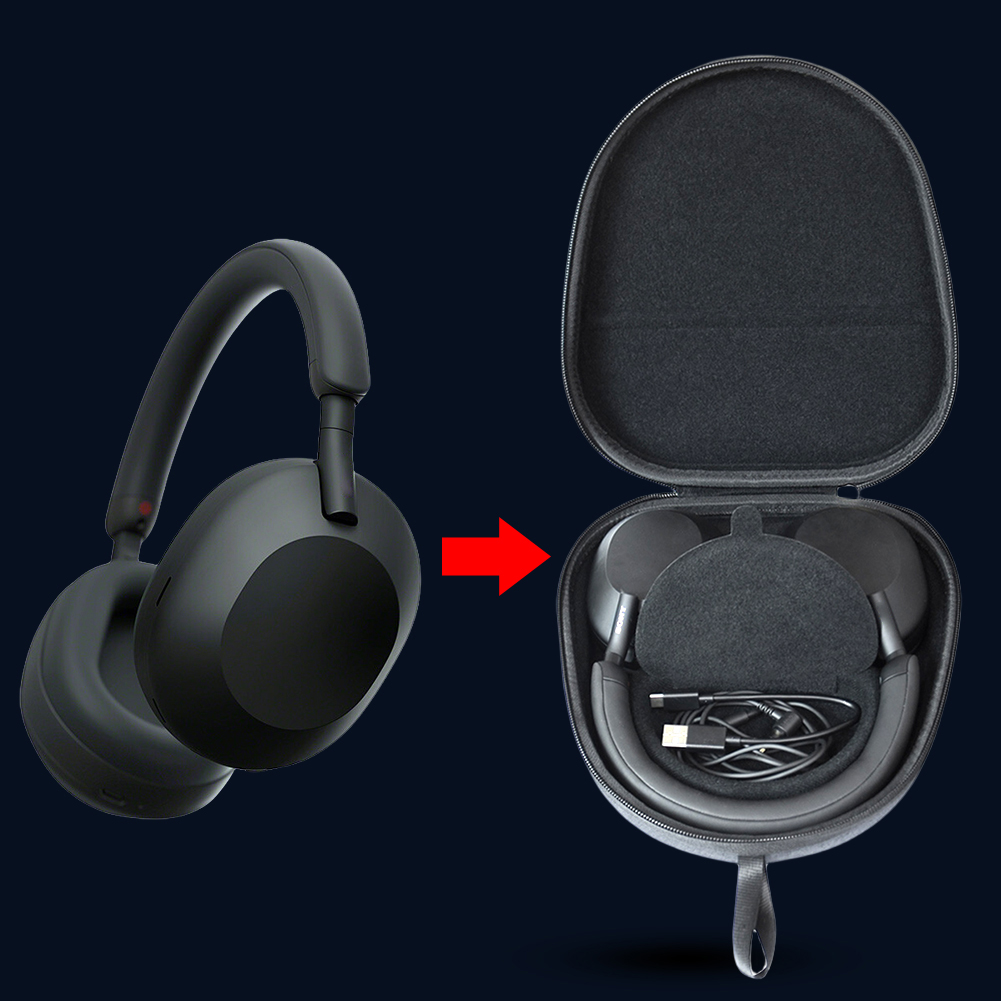 Estuche rígido de transporte,  - Sony Headphone Wh-1000Xm5 reseña y precio