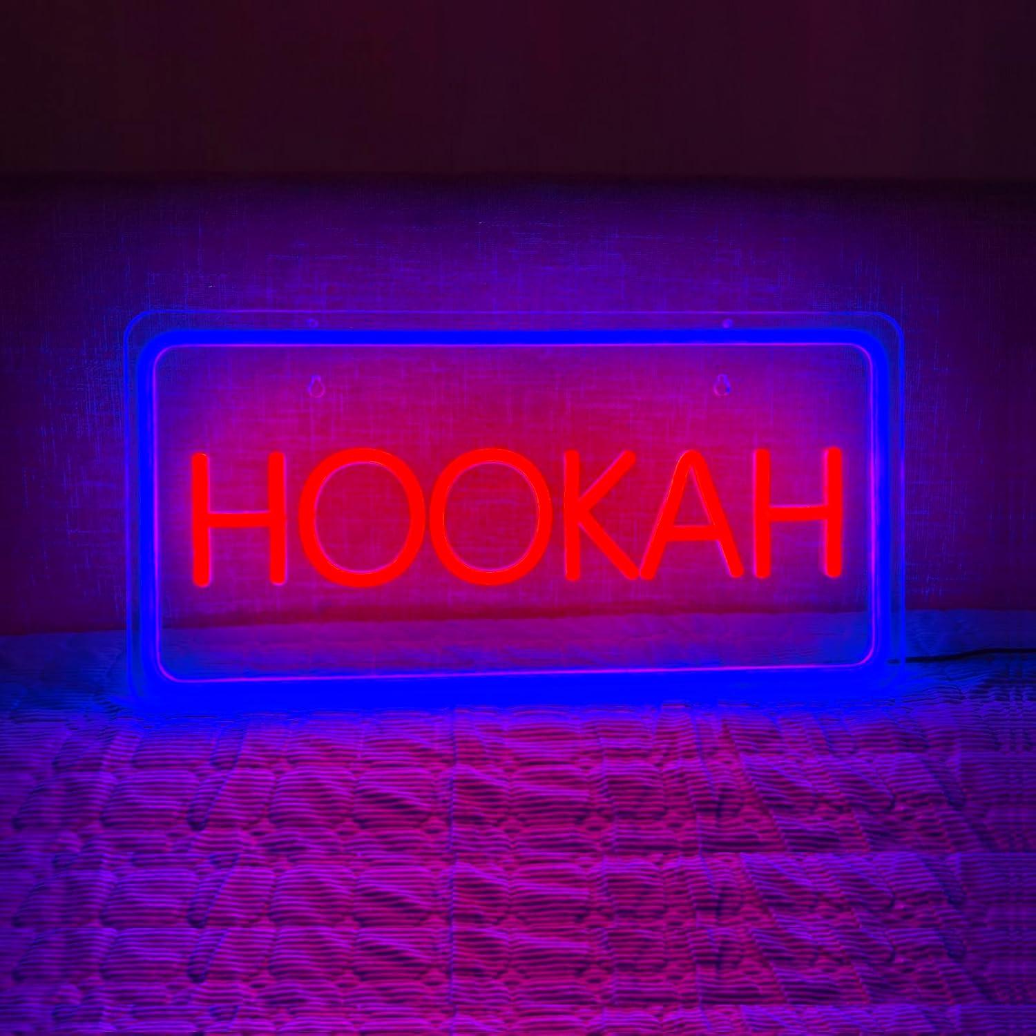 Letrero de neón HOOKAH con luc - Vaping Store reseña y precio