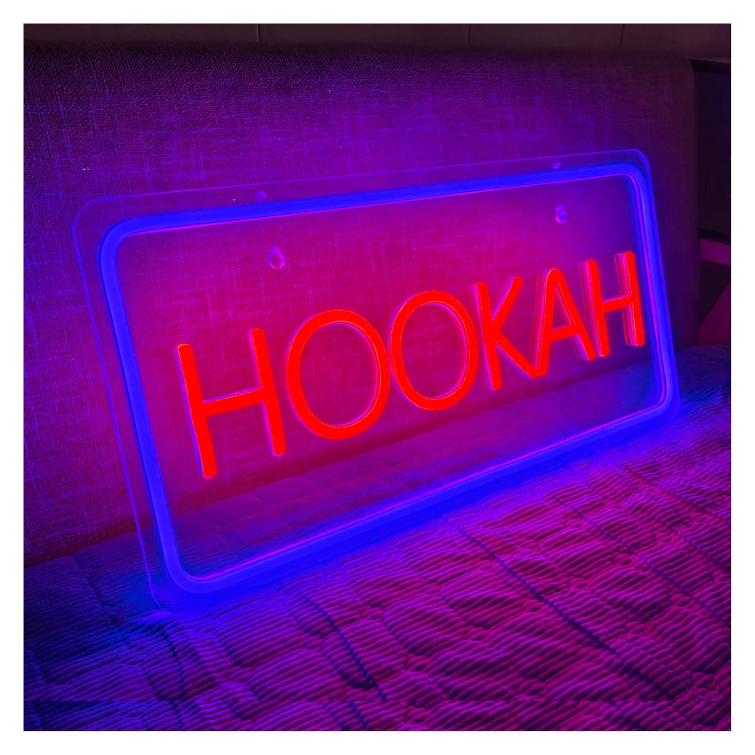 Letrero de neón HOOKAH con luc - Vaping Store reseña y precio