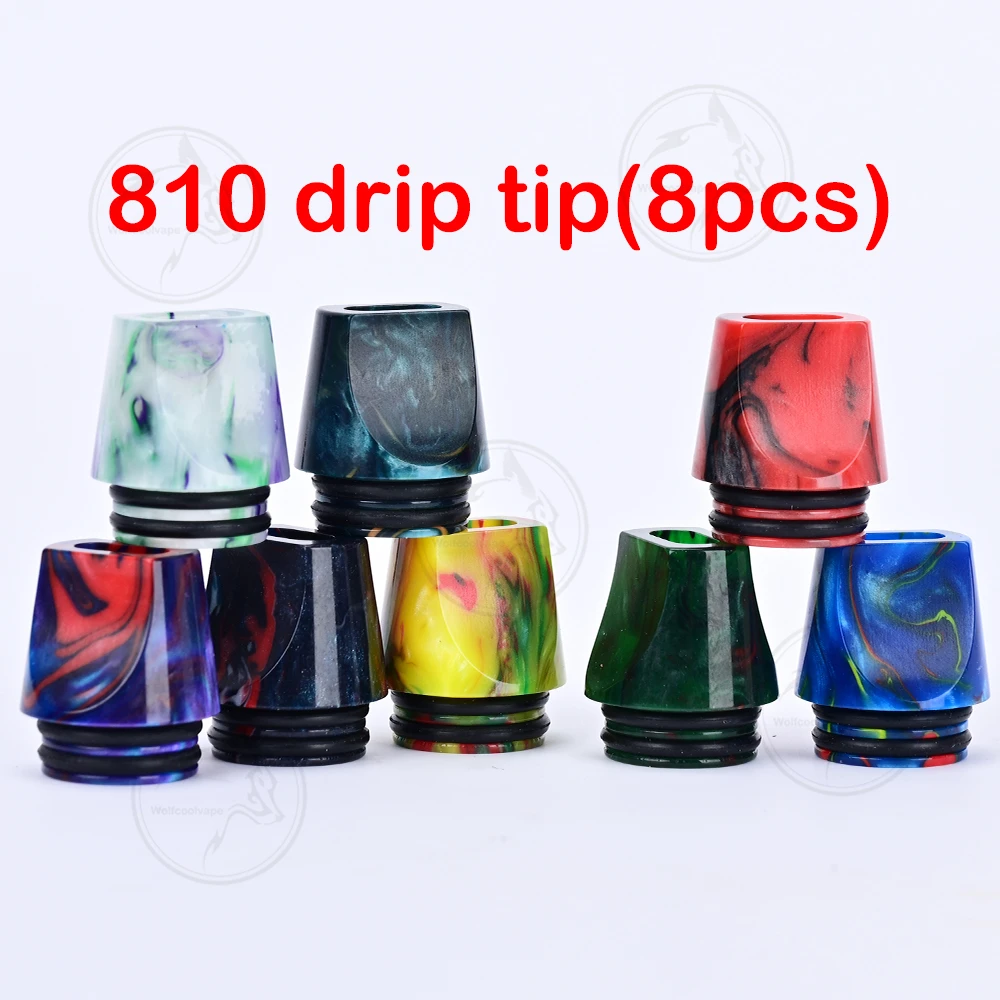 Atomizador Wolfcoolvape 810, 8 - Drip Tip Resin reseña y precio