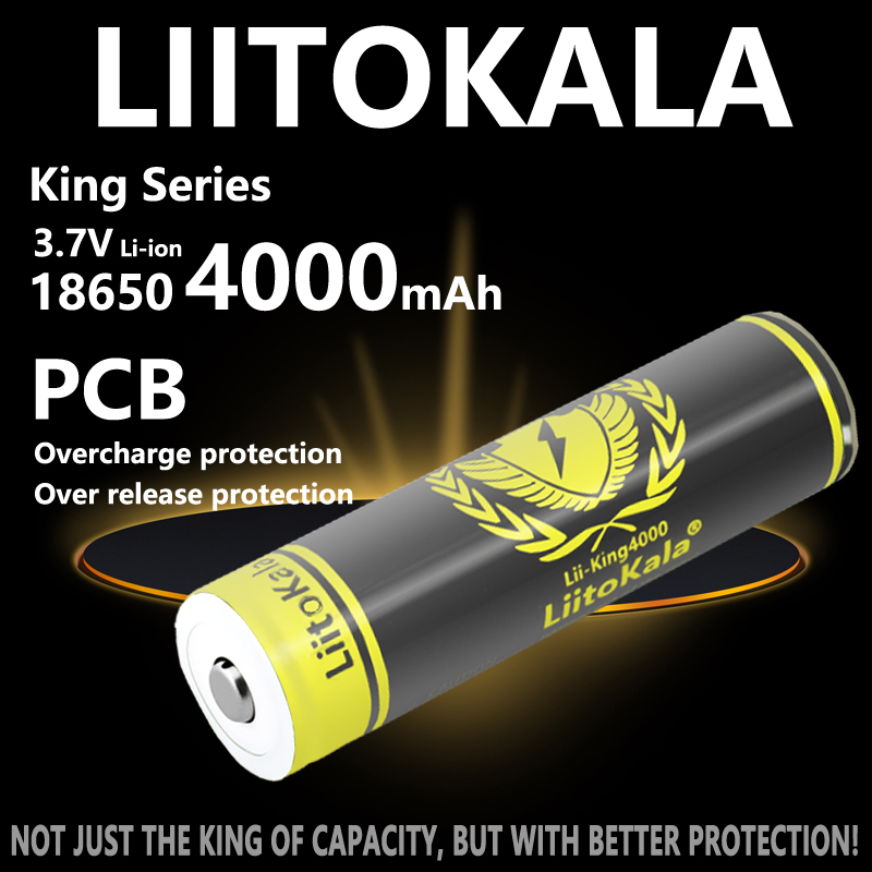 1-10 Uds LiitoKala KING4000-PC - Vape Battery 18650 reseña y precio
