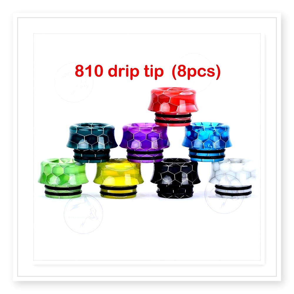 Juego de boquillas Wolfcool 81 - Drip Tip Resin reseña y precio