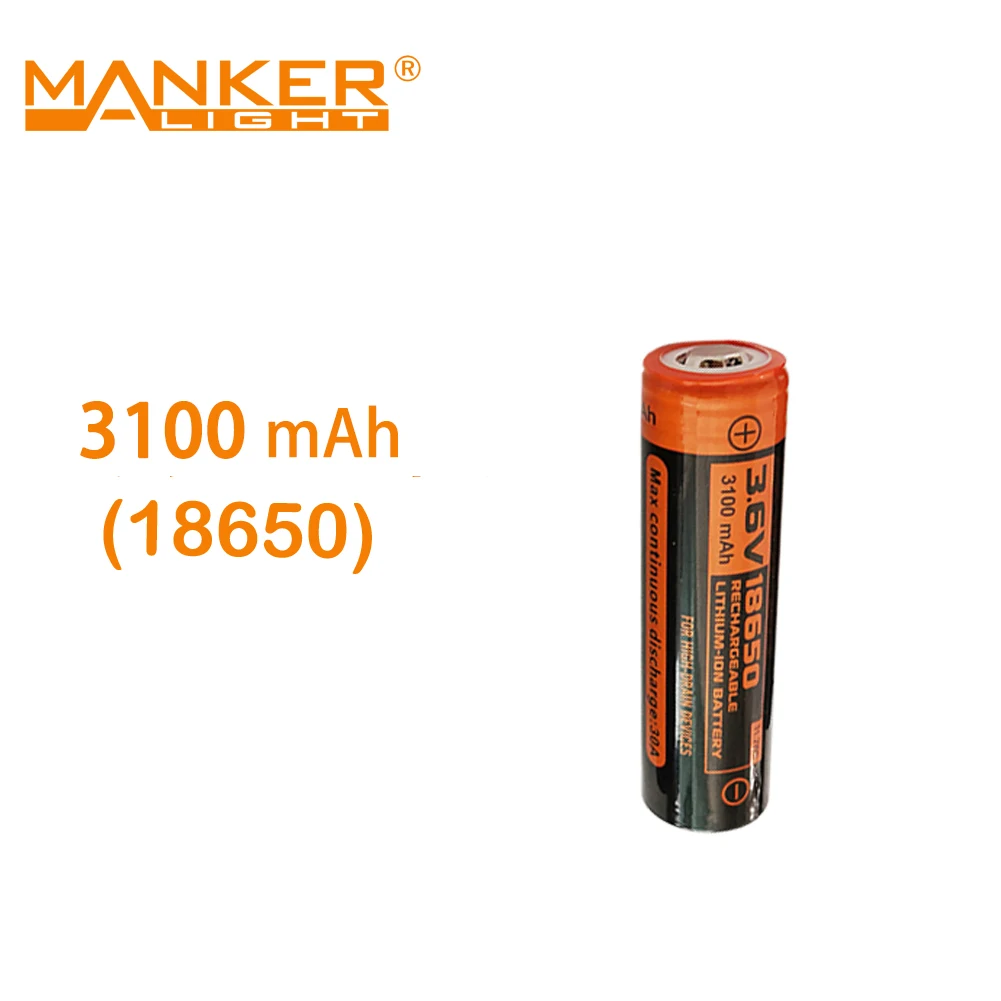 Manker 14500/18650/18350/21700 - Vape Battery 18650 reseña y precio